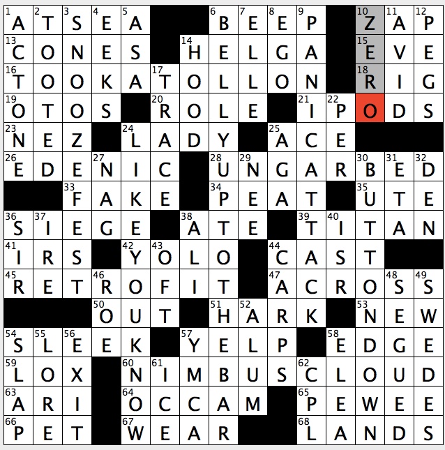 Rex Parker Does The Nyt Crossword Puzzle Scoffing Remark To Ignoramus Tue 3 12 19 Modern Acronym For Seize The Day Creator Of Logical Razor Bird In Flycatcher Family Old Turkish Title