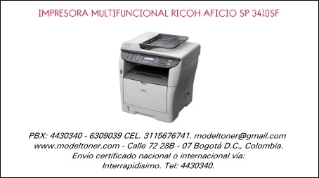 IMPRESORA MULTIFUNCIONAL RICOH AFICIO SP 3410SF