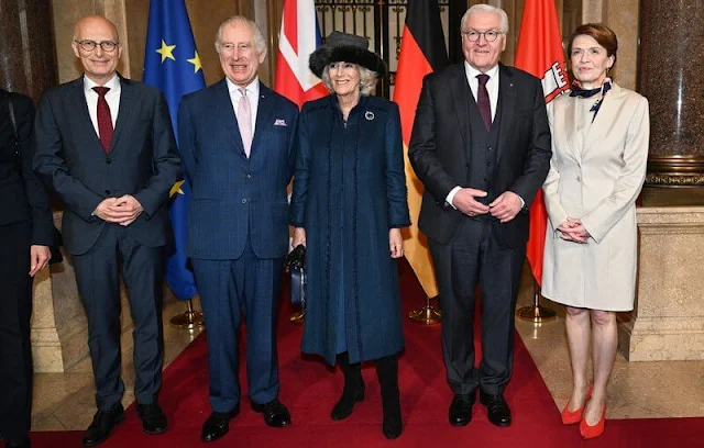 King Charles and the Queen Consort, German President Frank-Walter Steinmeier and First Lady Elke Budenbender