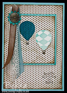 Vintage Style Up Up and Away Birthday Card by Bekka www.feeling-crafty.co.uk