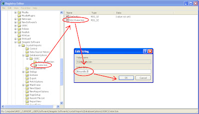 Registry Setting Crystal Report Penggabungan Dua File MySQL Pada Visual Basic 6.0