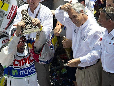 Rally Dakar 2013 fue despedido con emotiva clausura en Santiago