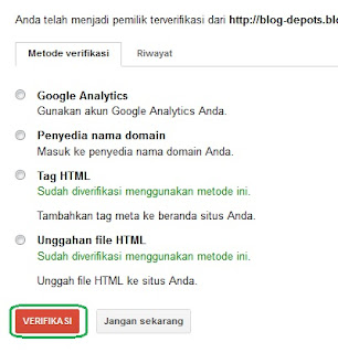 verifikasi blog