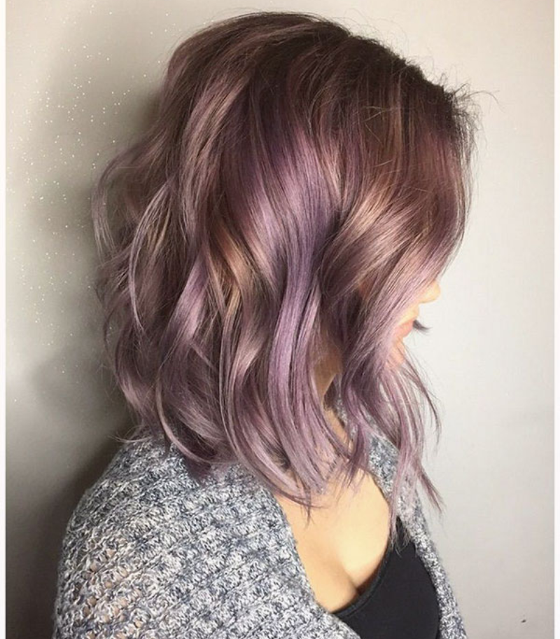 short purple hair color