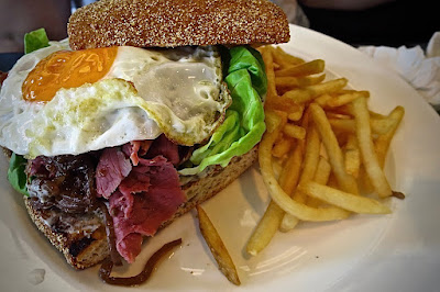 Huber's Bistro, pastrami sandwich