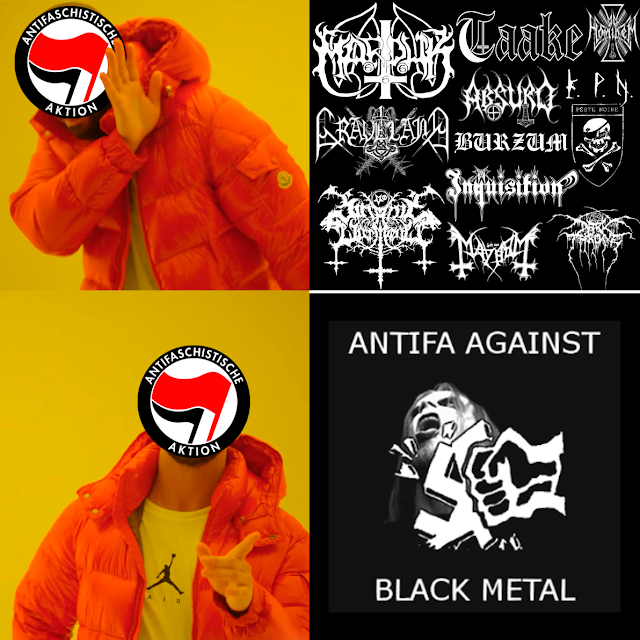 Antifa Black Metal.  PunkMetalRap.com