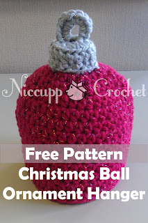 Niccupp Crochet: Free Pattern with Photos for Christmas Ornament Topper