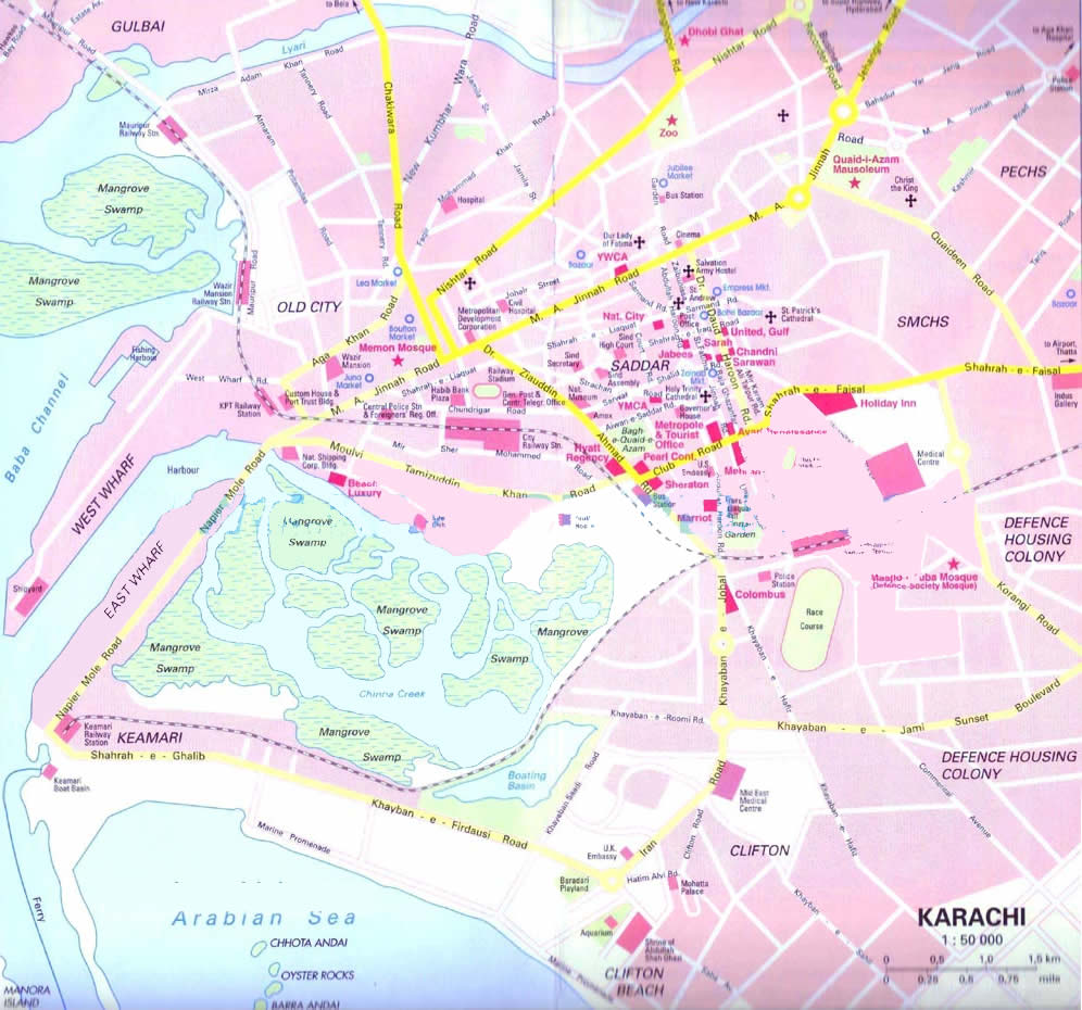 road map of karachi