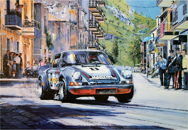 The Final Targa print by Nicholas Watts, Autographed by Gijs Van Lennep