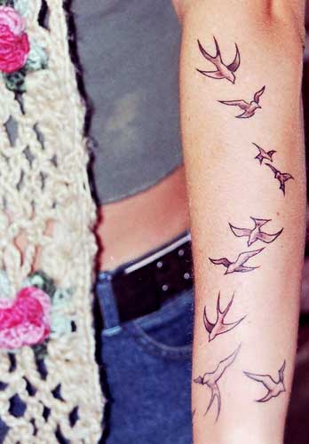 Swallow Tattoo On Wrist