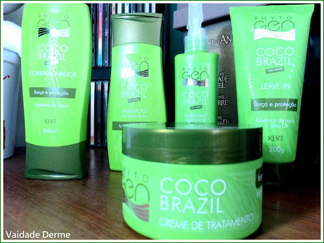 Linha Completa de Tratamento Capilar Phytogen Coco Brazil da Kert