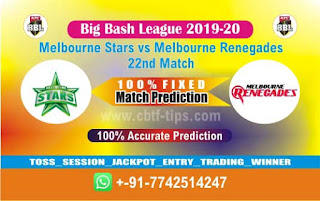 Dream 11 Team Prediction Renegades vs Star 22nd Match BBL T20 Captain & Vice Captain