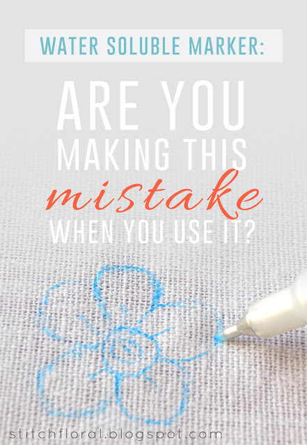 Water-soluble fabric marker: are you making this mistake when you use it?