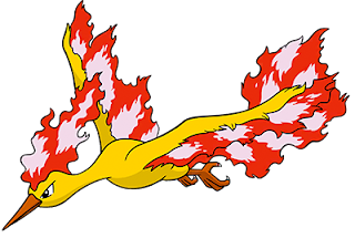 Moltres Tipo fogo e voador  Pokémon desenho, Pokemon fire red