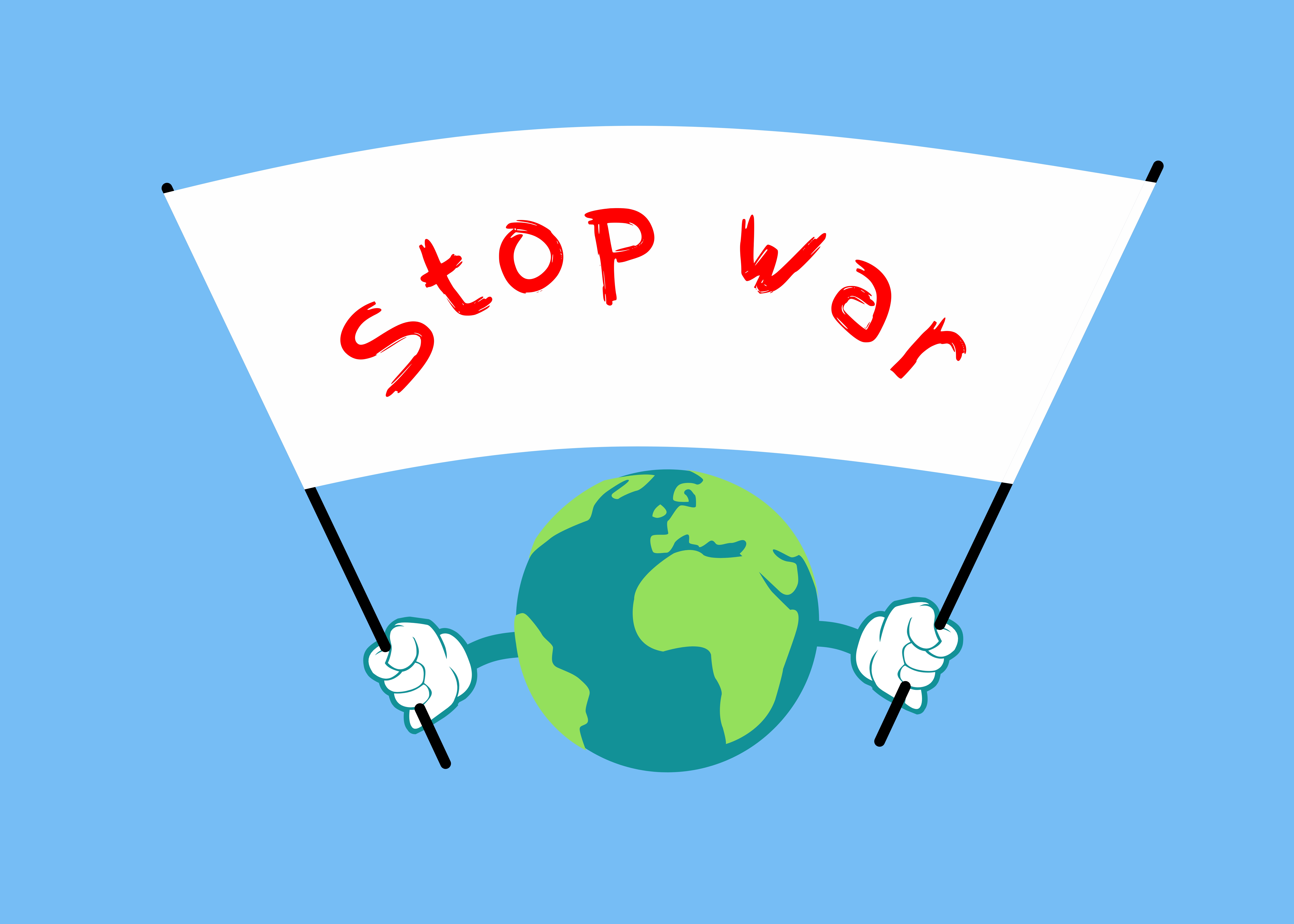 Stop war graphic design