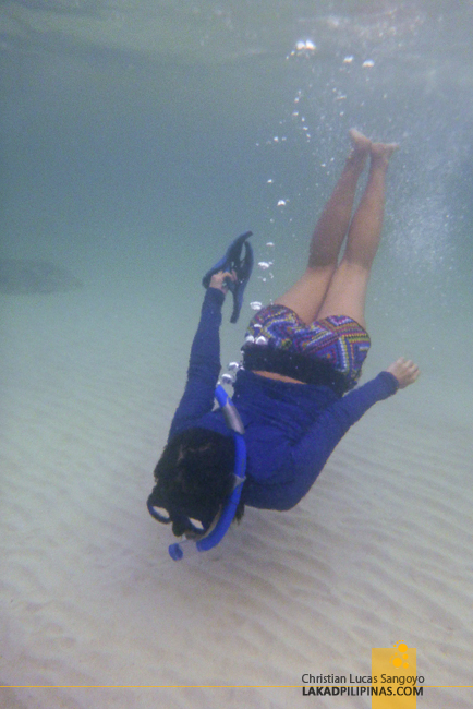 Snorkeling at the MBLT6 Marine Camp in Patikul, Sulu