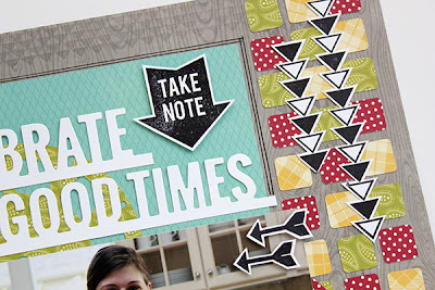 Celebrate Good Times Layout by Juliana Michaels using My Favorite Things Stamps and Dies