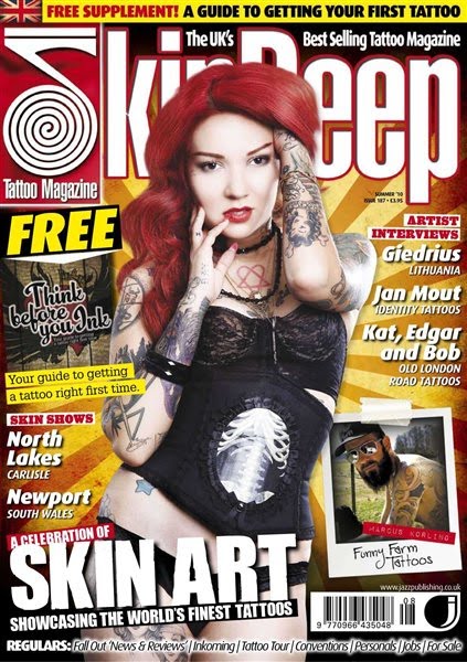 Skin Deep Tattoo Magazine - Summer 2010. English | PDF | 85 pages | 30.9 Mb
