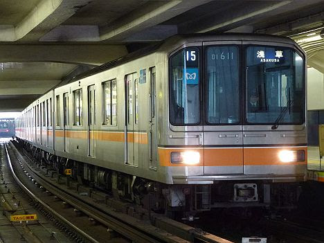 銀座線　浅草行き1　01系幕車