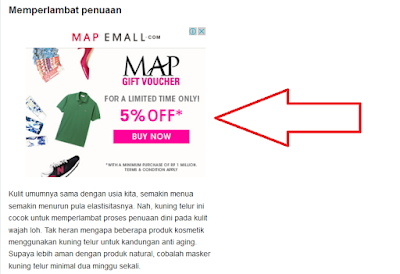 Cara Memasang Iklan Adsense di Tengah Postingan