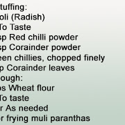 Mooli Paratha Recipe 