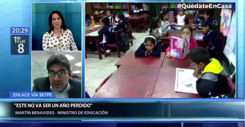 MINEDU no descarta el regreso de los estudiantes a las aulas este año