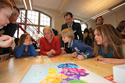 Hiermee wordt spelenderwijs de topografie van Nederland geleerd. (img )