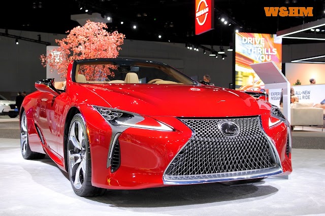 Gorgeous And Comfy Lexus Convertible LC 500 at 2022 Los Angeles Auto Show, #LAAS