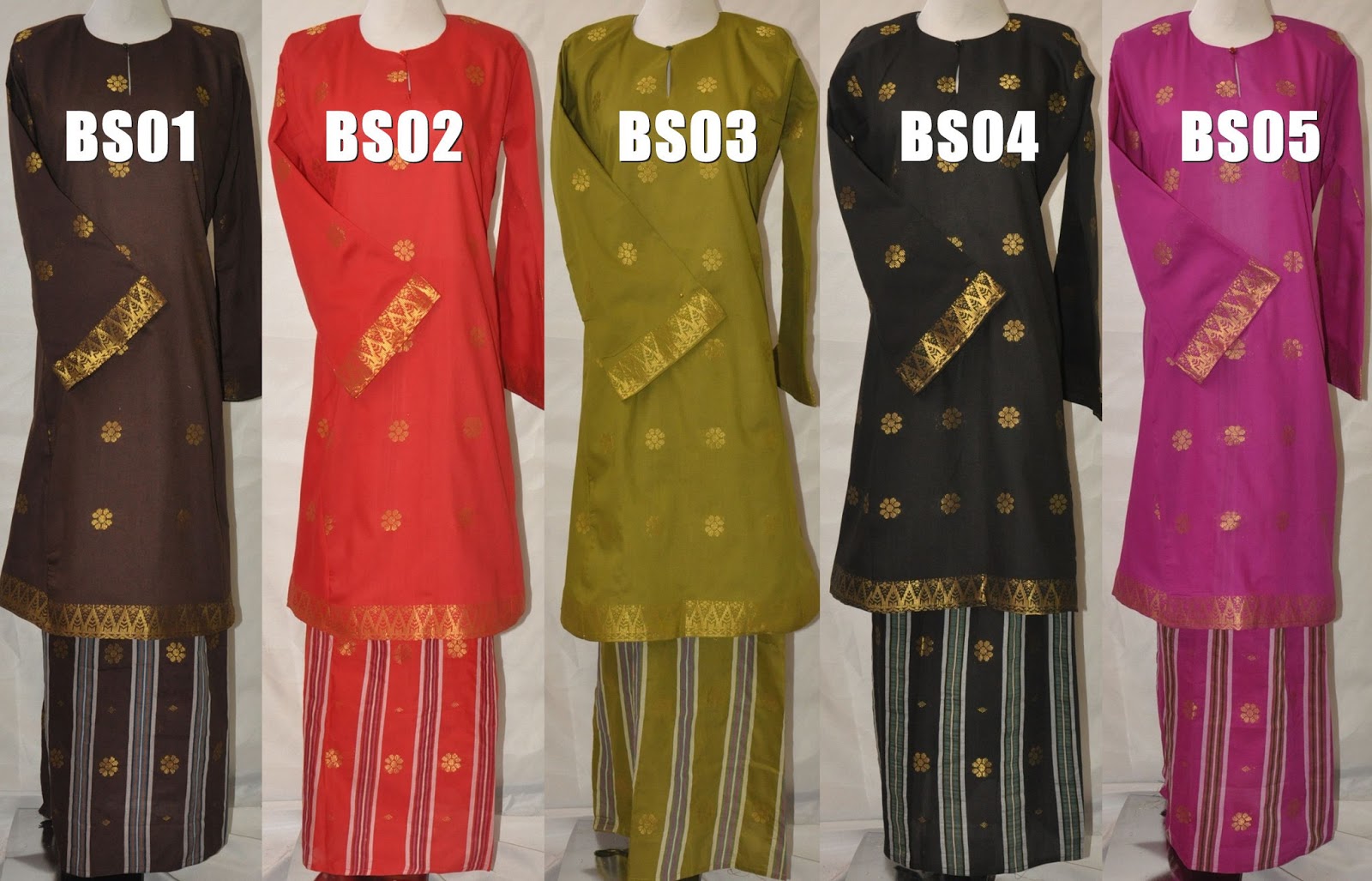  Baju  Kurung Thai  Silk Songket  Nilam Collections