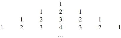 ENEM 2010: Ronaldo é um garoto que adora brincar com números. Numa dessas brincadeiras, empilhou caixas numeradas de acordo com a sequência conforme mostrada no esquema a seguir.