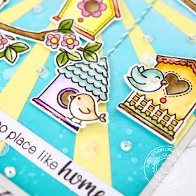 Sunny Studio Stamps: A Bird's Life and Sun Ray Dies No Place Like Home Card by Lexa Levana