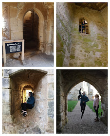 Inside Bodiam castle