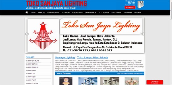 Toko Lampu Hias Jakarta  Toko Online Terpercaya 100 By 