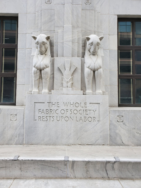 Carving in the stone outside of the Supreme Court of Ohio