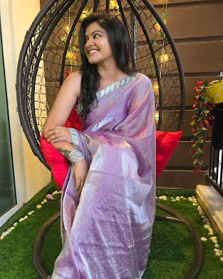 Actress Rachitha mahalakshmi cute looks in saree photoshoot
