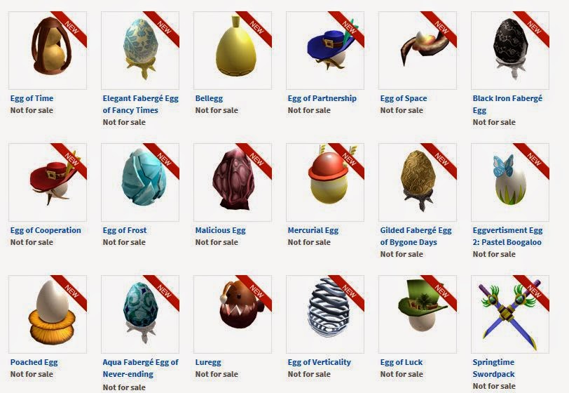 Unofficial Roblox Roblox Egg Hunt 2014 Map Eggs And Items - not including the sword pack that came out of an egg basket