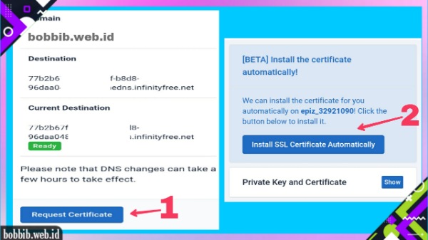 Cara Mendapatkan SSL Gratis dari Infinityfree