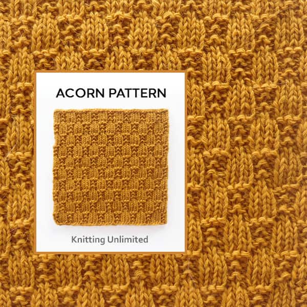 Acorn Knit Purl Pattern