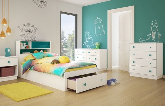 desain kamar anak  bertema ceria dan lucu