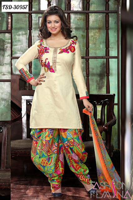 Bollywood Actress Ayesha Takia in Patiala Salwar Suits Online Collection