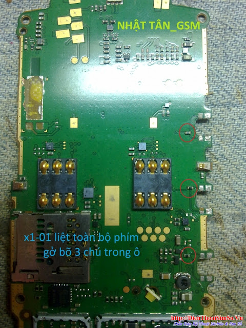 Sửa Nokia x1-01 liệt  phím