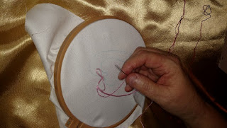 Hand Embroidering Company Logo