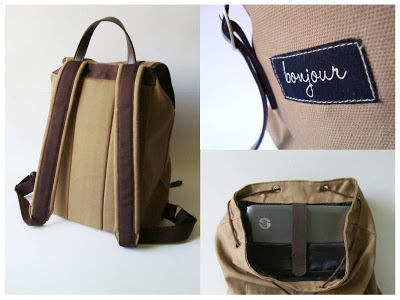 tas vintage bonjour