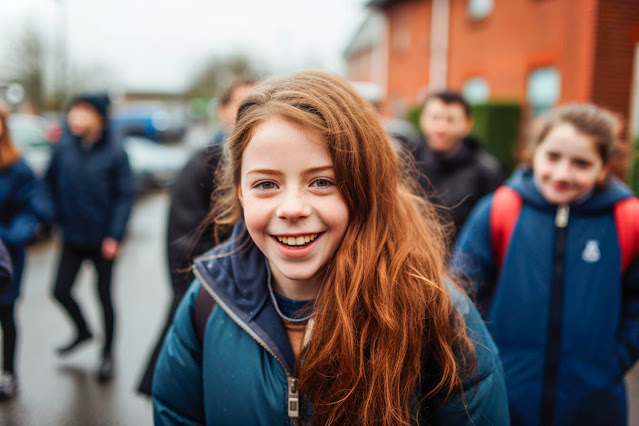 estudiante de ciclo junior en Irlanda