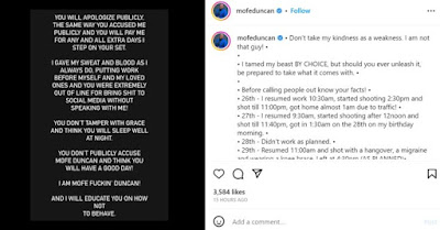 Mofe Duncan a popular Nollywood actor who reacted so badly to a movie producer who accused him of taking money for an acting gig