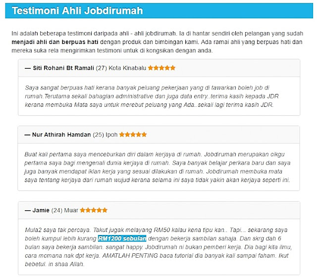 Buat Duit Online Dari Rumah - Jobdirumah (JDR)