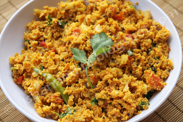 Egg White Bhurji With Grated
