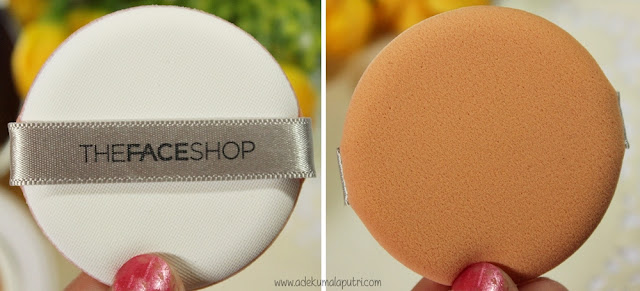 THEFACESHOP Oil Control Water Cushion Review - sponge