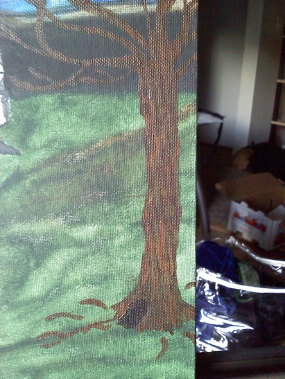 Funeral home for the strange and deranged day four up close of tree
