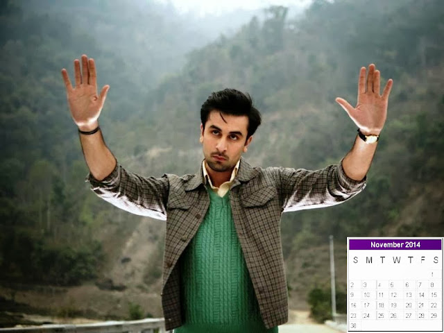 Ranbir Kapoor Calendar 2014